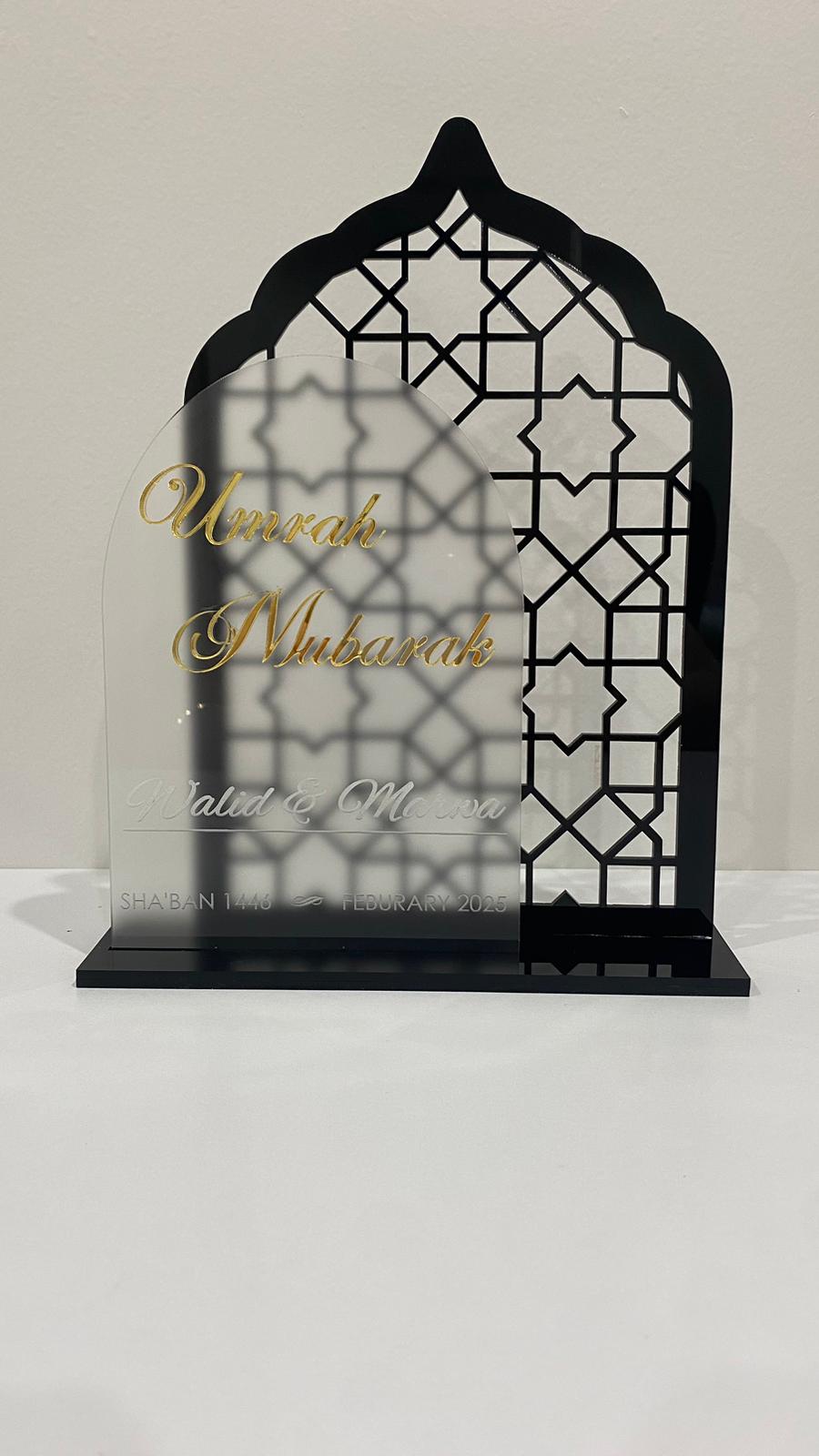 Umrah Mubarak / Celebration stand