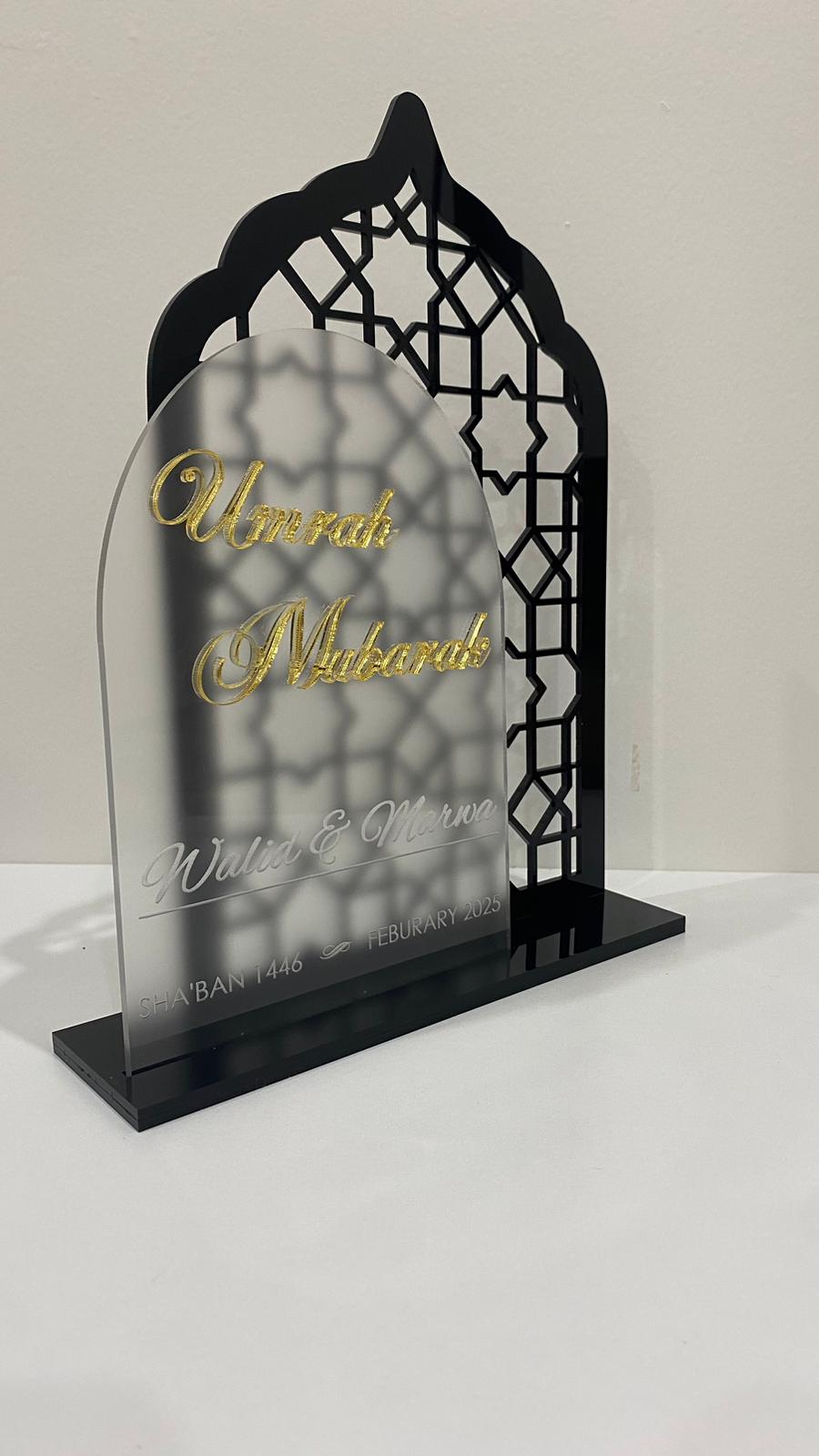 Umrah Mubarak / Celebration stand